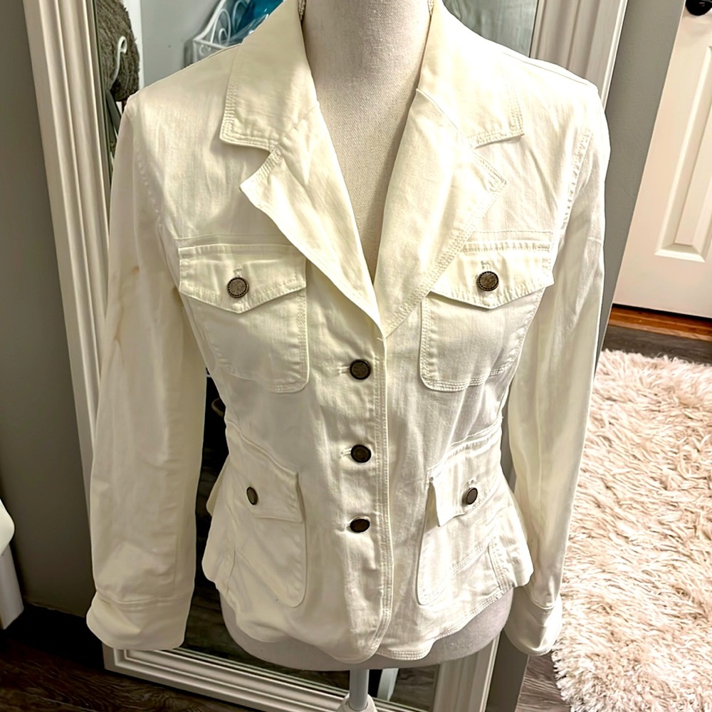 Talbots White Blazer